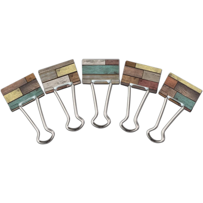 Reclaimed Wood Medium Binder Clips