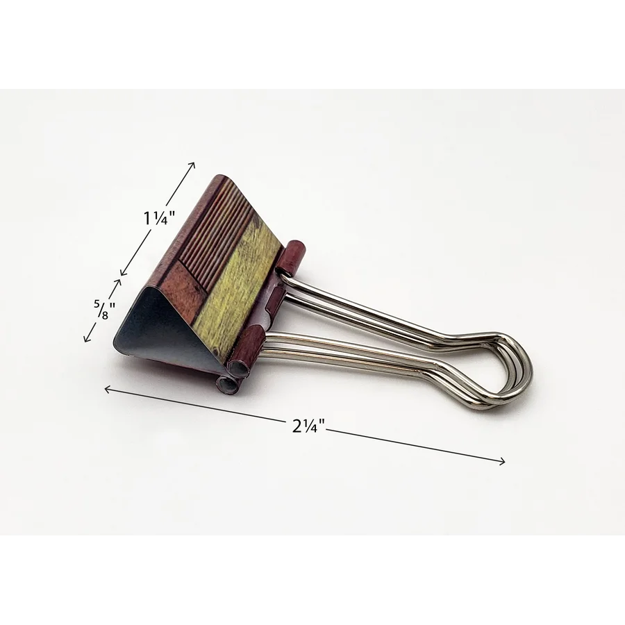 Reclaimed Wood Medium Binder Clips