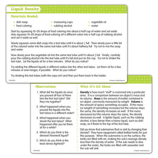 Up-Close Science: Test Tube & Activity Card Set