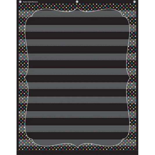 Chalkboard Brights 10 Pocket Chart