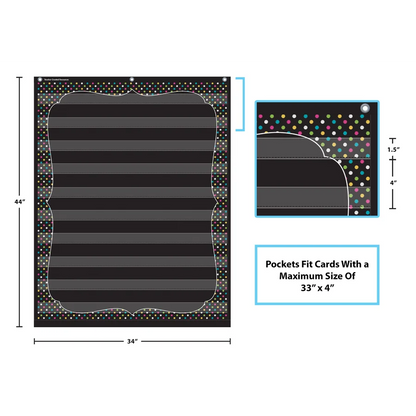 Chalkboard Brights 10 Pocket Chart