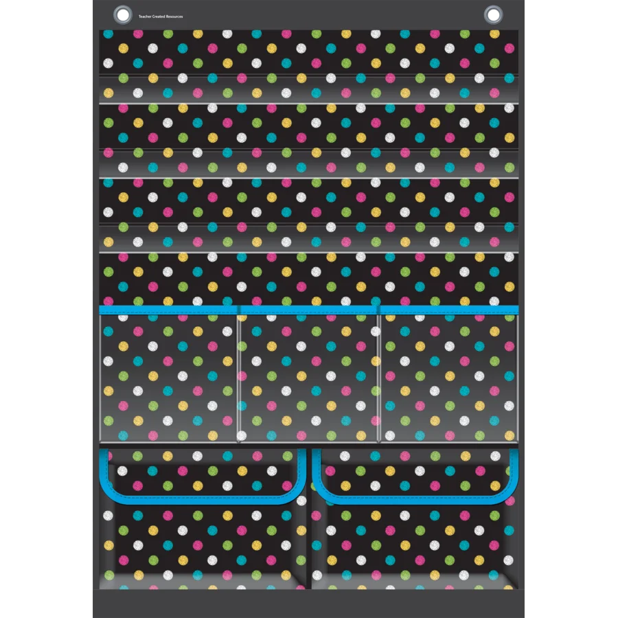 Chalkboard Brights Place Value Pocket Chart