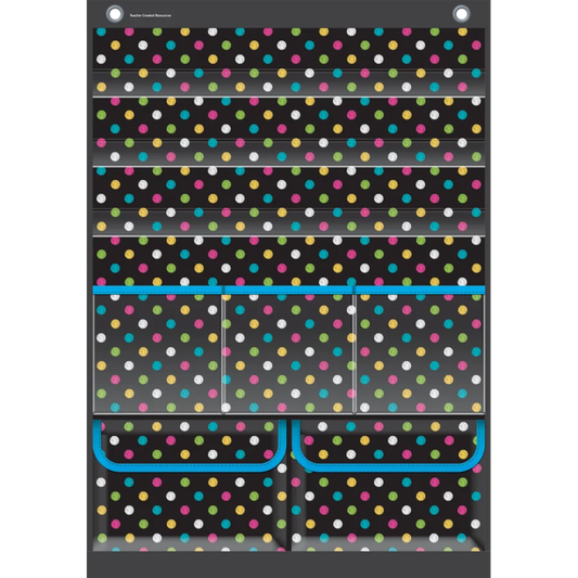 Chalkboard Brights Place Value Pocket Chart