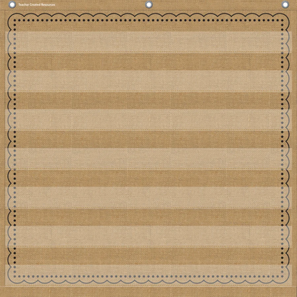 Burlap 7 Pocket Chart