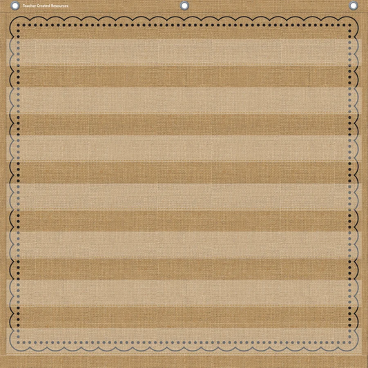 Burlap 7 Pocket Chart
