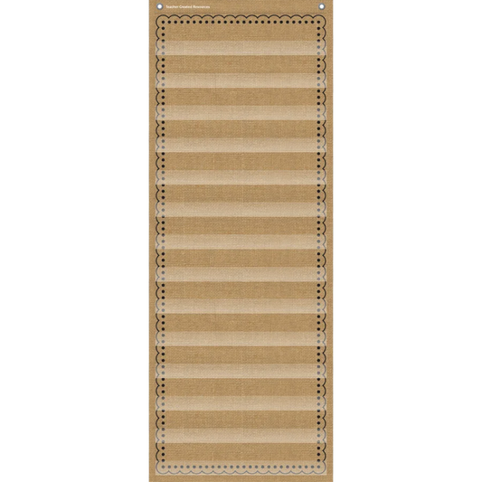 Burlap 14 Pocket Chart