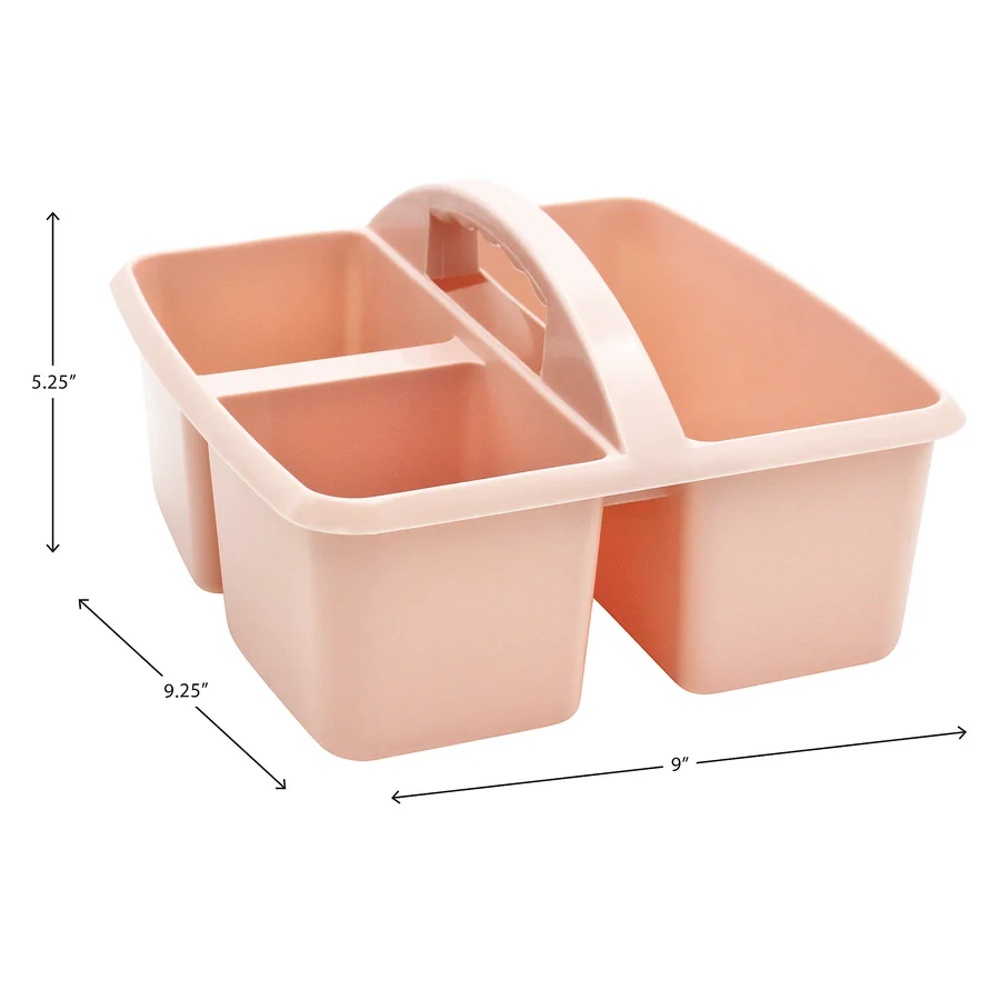 Plastic Storage Caddy - Blush