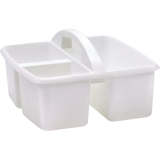 Plastic Storage Caddy - White