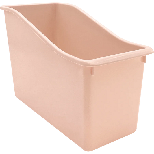 Plastic Book Bin - Blush