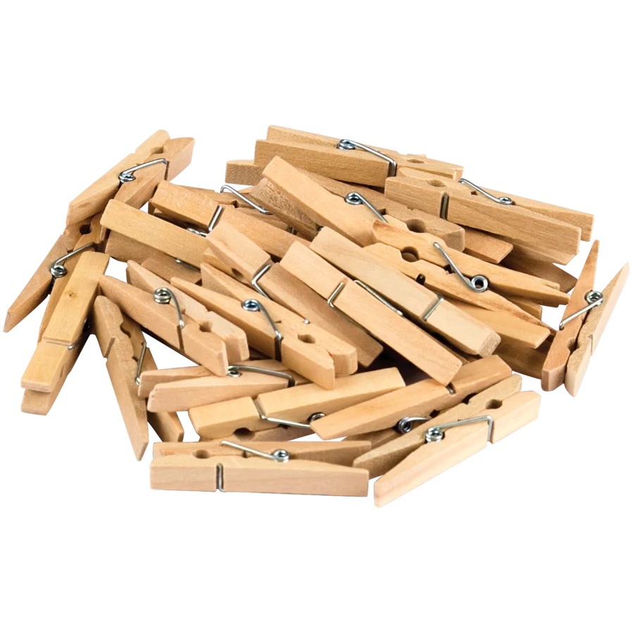 Stem Basics: Medium Clothespins - 50 Count
