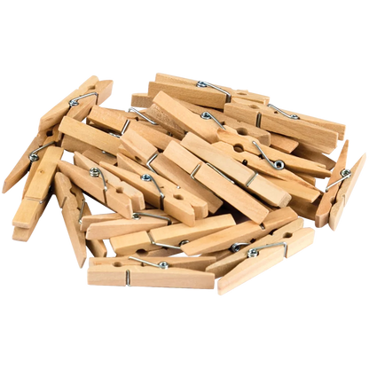 Stem Basics: Medium Clothespins - 50 Count
