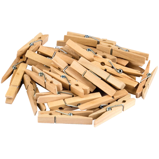 Stem Basics: Medium Clothespins - 50 Count