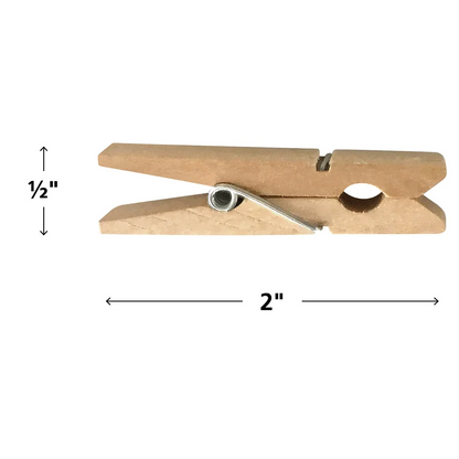 Stem Basics: Medium Clothespins - 50 Count
