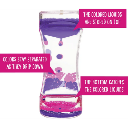 Purple & Pink Liquid Motion Bubbler