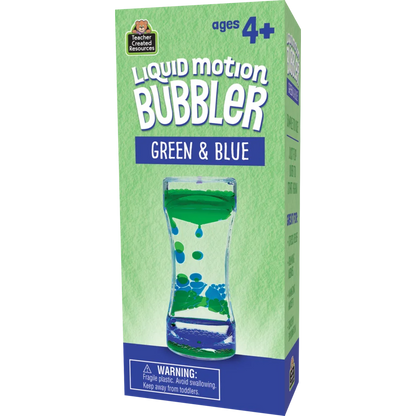 Green & Blue Liquid Motion Bubbler