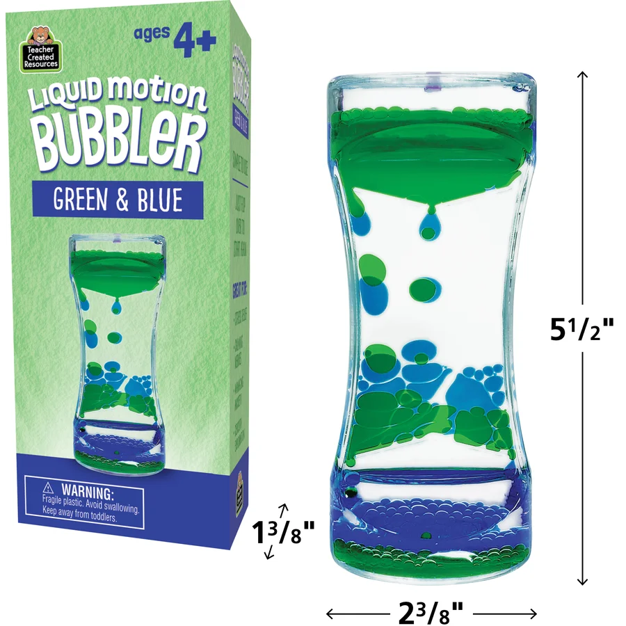 Green & Blue Liquid Motion Bubbler