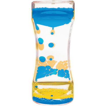 Blue & Yellow Liquid Motion Bubbler