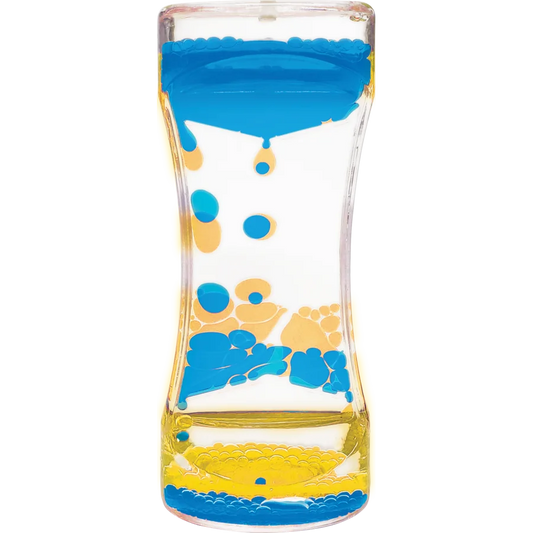 Blue & Yellow Liquid Motion Bubbler