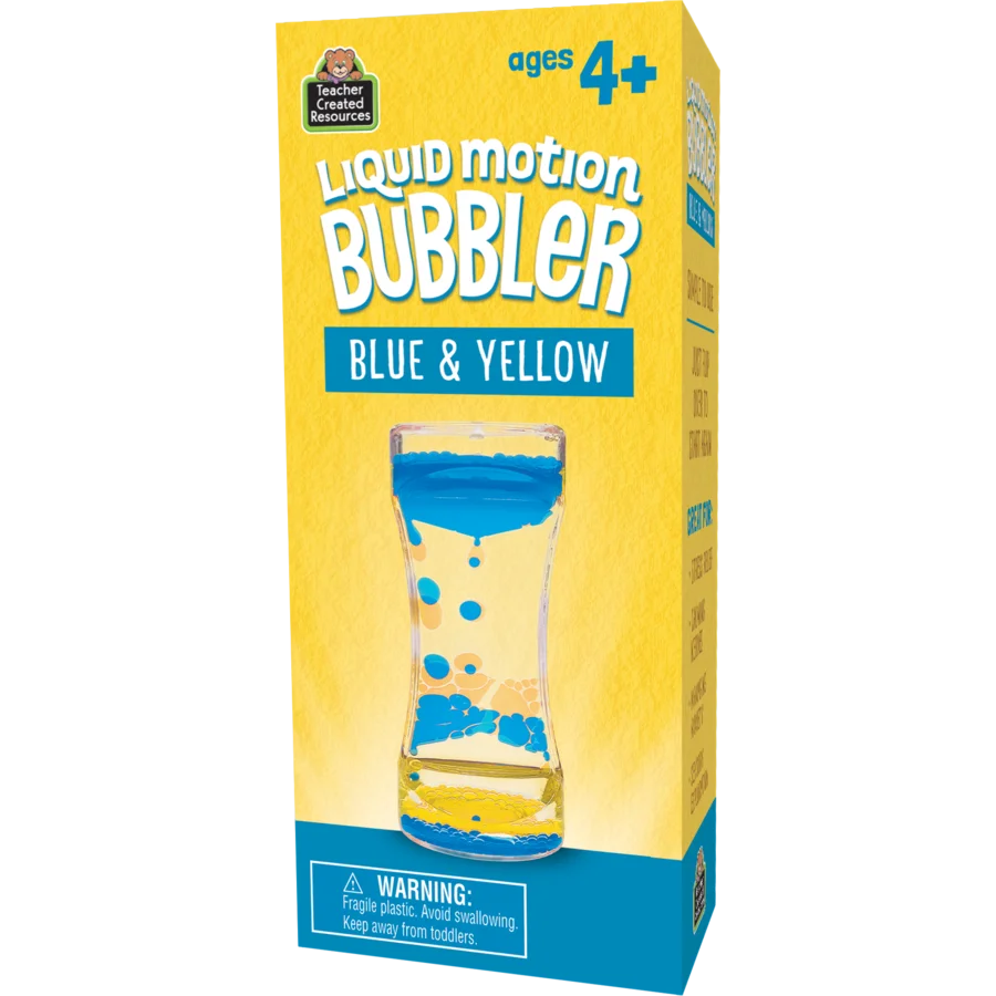 Blue & Yellow Liquid Motion Bubbler