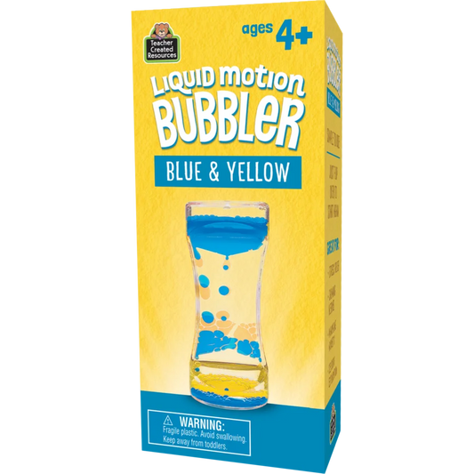 Blue & Yellow Liquid Motion Bubbler