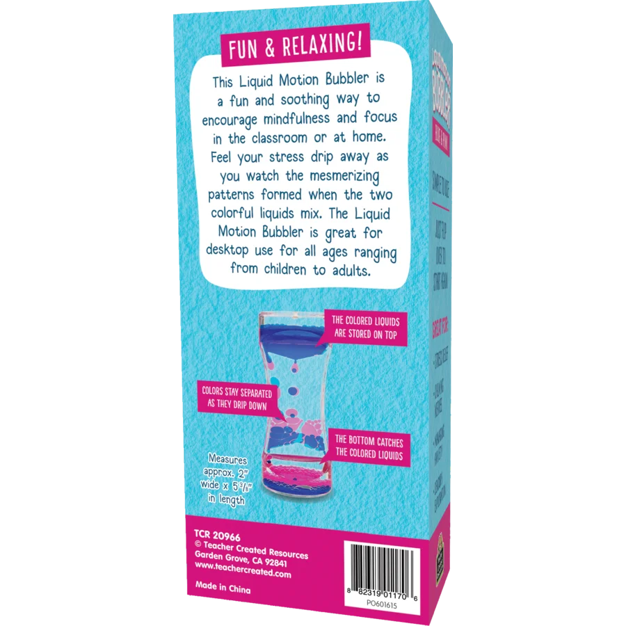 Blue & Pink Liquid Motion Bubbler