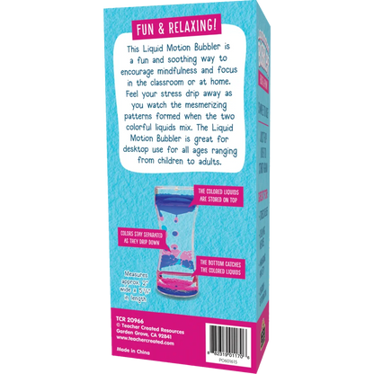 Blue & Pink Liquid Motion Bubbler