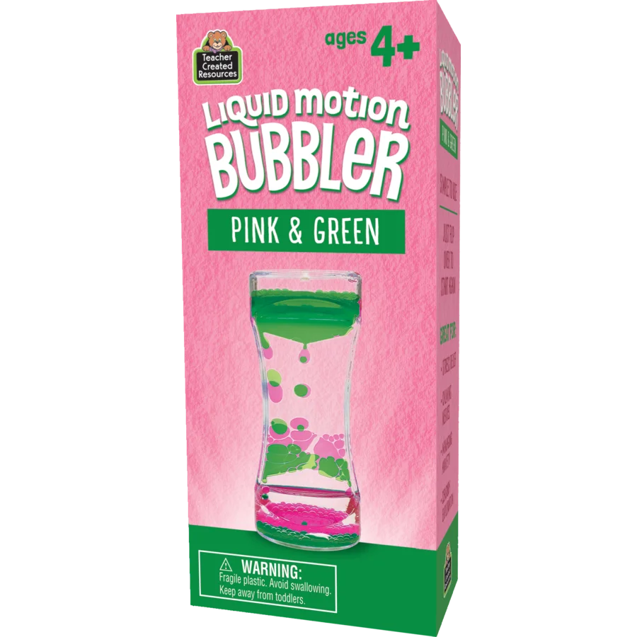 Pink & Green Liquid Motion Bubbler