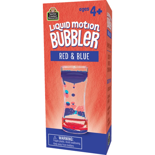 Red & Blue Liquid Motion Bubbler