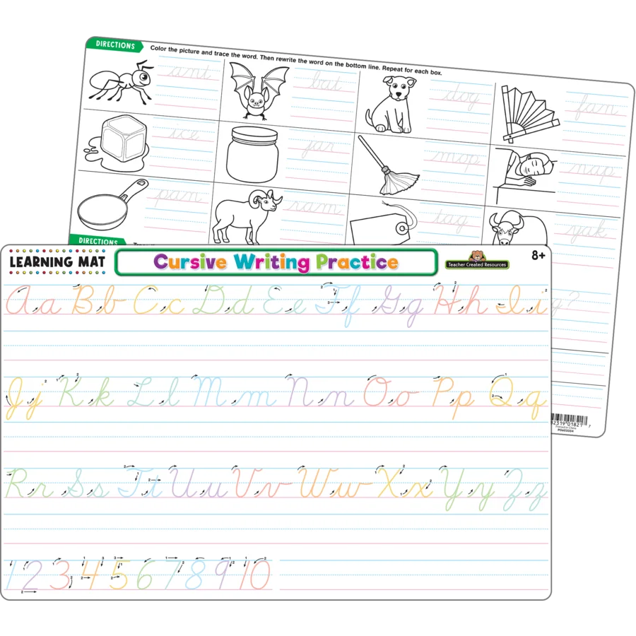 Cursive Writing Practice Learning Mat