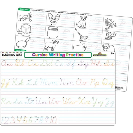 Cursive Writing Practice Learning Mat