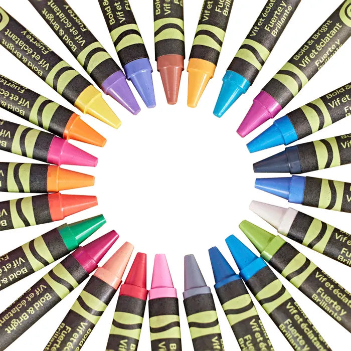 Crayola Bold & Bright Construction Paper Crayons, Assorted Colors, Set of 24