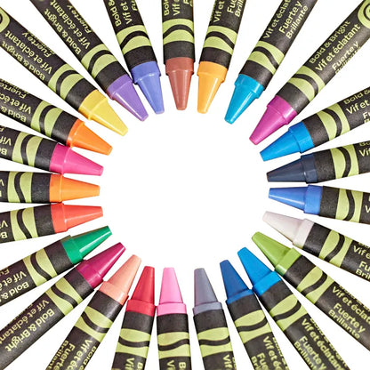 Crayola Bold & Bright Construction Paper Crayons, Assorted Colors, Set of 24
