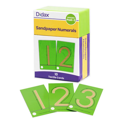 Tactile Sandpaper Numbers 0-9