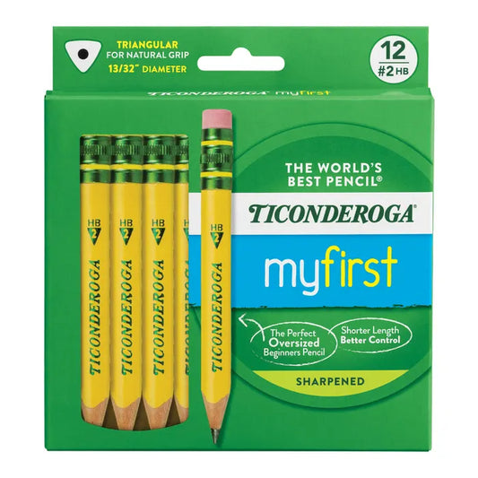 My First Ticonderoga Short Yellow Pencils 12ct