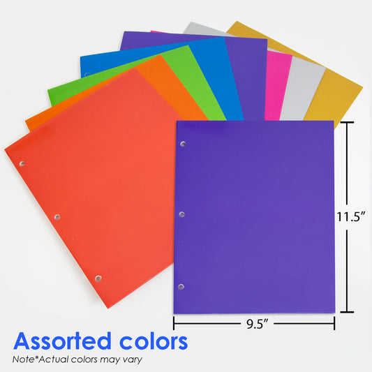 Metallic Laminated Paper 2-Pocket Folder - Assorted - Each