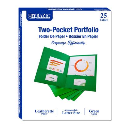 Premium Green Paper 2-Pocket Folder