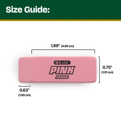 Pink Bevel Block Erasers
