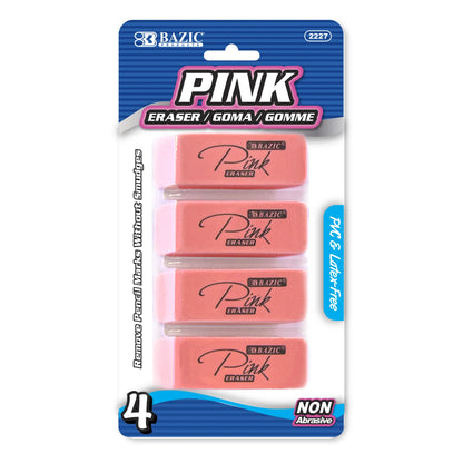 Pink Bevel Block Erasers