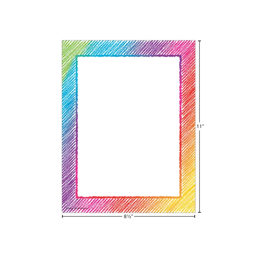 Colorful Scribble Computer Paper
