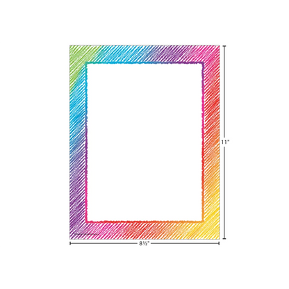 Colorful Scribble Computer Paper
