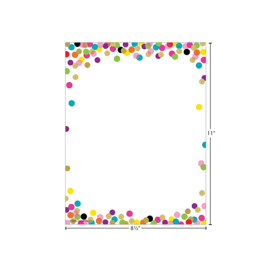 Confetti Computer Paper