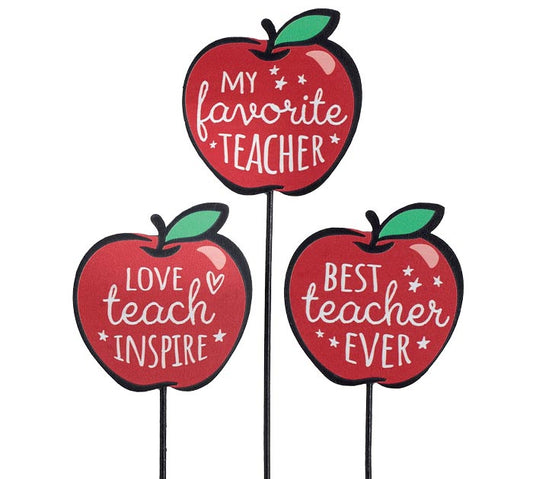 APPLE PICK WITH TEACHER MESSAGES - Assorted