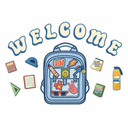 Eureka S'Cool Era Welcome Bulletin Board Set, 24/Set