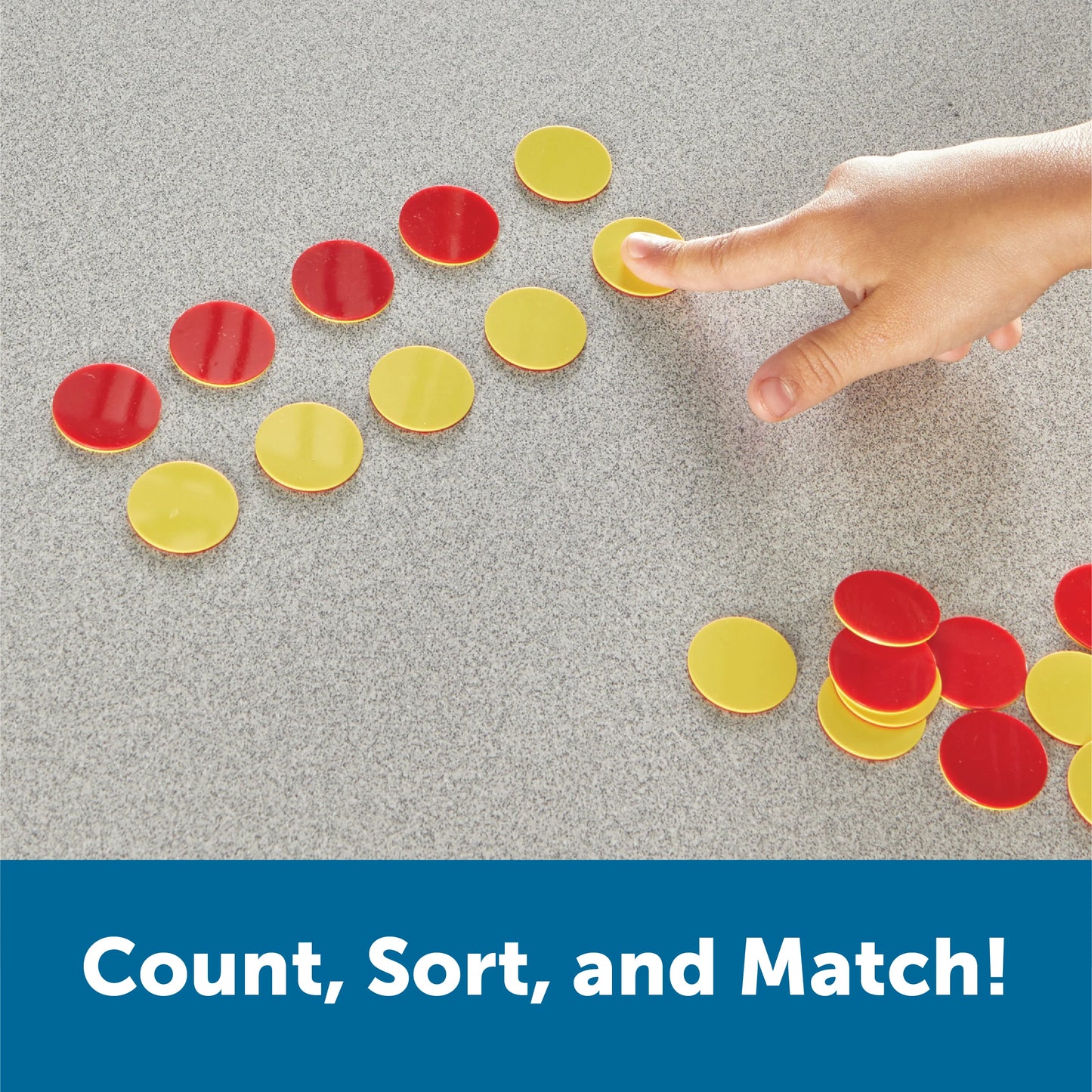 Red & Yellow Counters, Set of 200