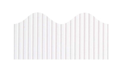 BORDETTE® DECORATIVE BORDER, WHITE, 2-1/4" X 50', 1 ROLL