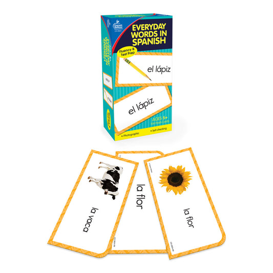 Everyday Words in Spanish: Photographic Flash Cards Grade PK-8