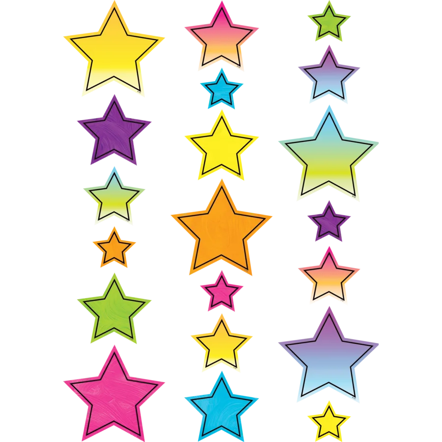 Brights 4Ever Stars Accents - Assorted Sizes