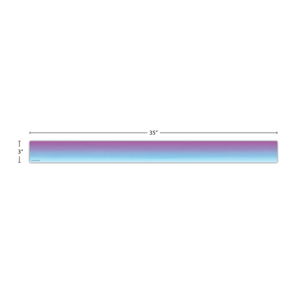 Purple and Blue Color Wash Straight Border Trim