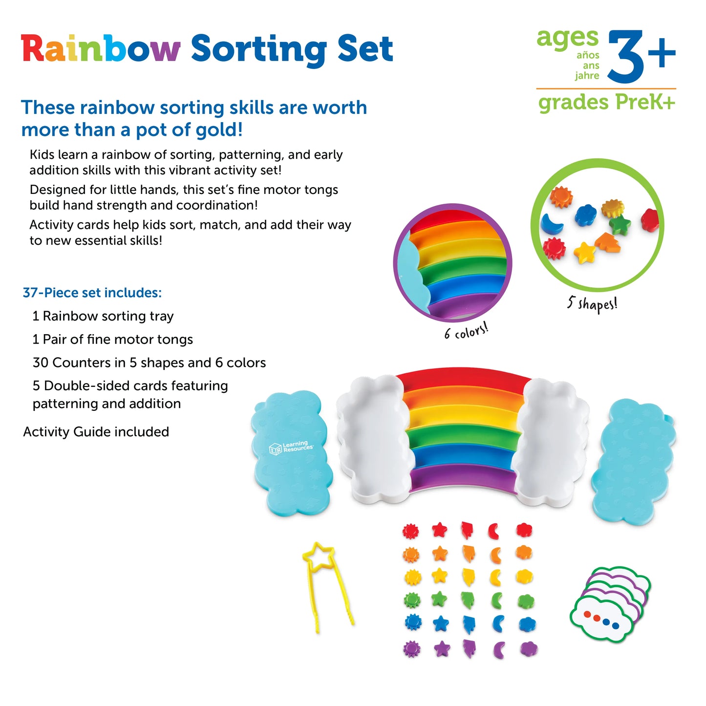 Rainbow Sorting Activity Set