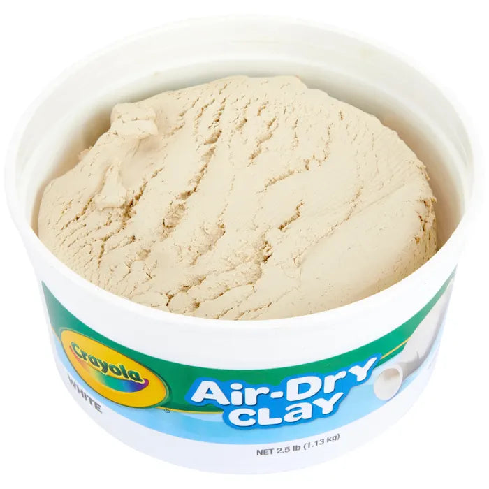 Crayola Air-Dry Clay, 2-1/2 Pound Bucket, White